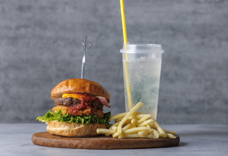 ▼シマウマバーガーセット